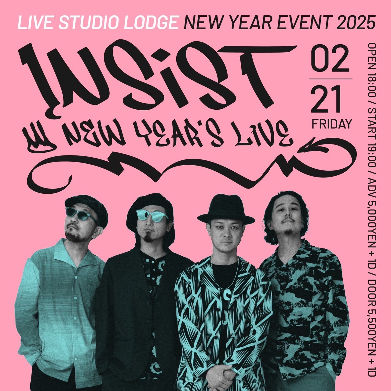 “ LIVE STUDIO LODGE 新春イベント 2025 ” 韻シストワンマンライブ